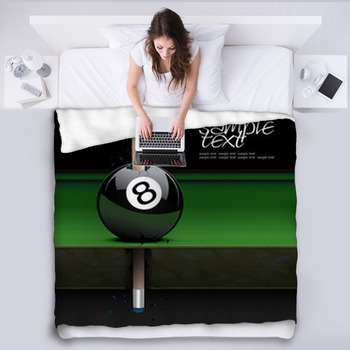 8 Ball Broken Set 3 Fleece Blanket
