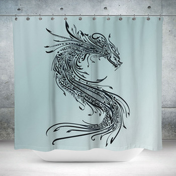 A Decorative Symbol Taken Custom Size Shower Curtain