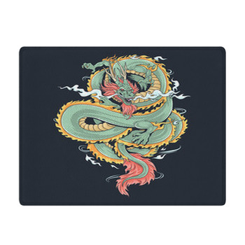 A Dragon That Looks Fierce And Cool Vector With  Bath Mat