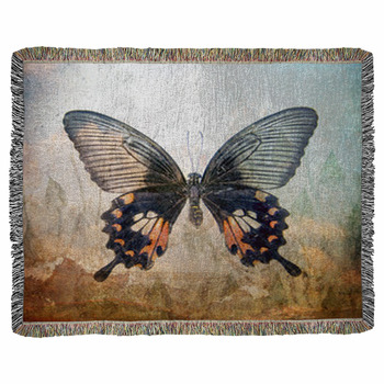 Butterfly Fleece Blanket Throws | Free Personalization