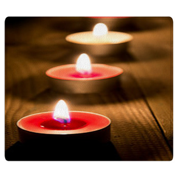 A Line Of Burning Candles Area Rug