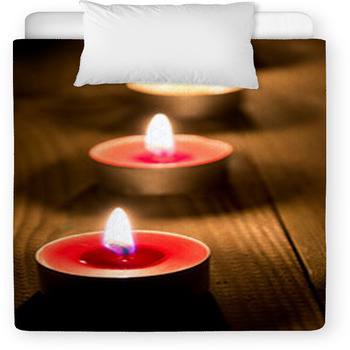A Line Of Burning Candles Toddler Comforter