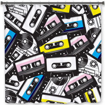 A Set Of Different Audio Custom Size Shower Curtain