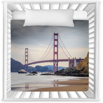 A View Of The Golden Gate Bridge Baby Crib Comforter