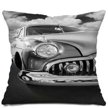 A Vintage Car Throw Pillow