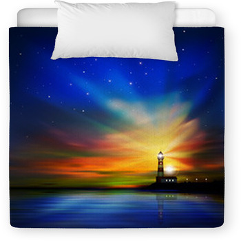 Abstract Background With Silhouette Toddler Comforter