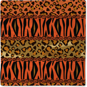 Abstract  Background With Tiger And Cheetah  Baby Blanket