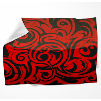 Abstract Background Woven Throw Blanket