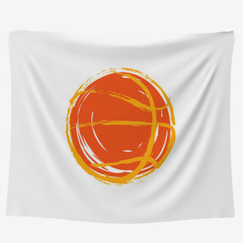Basketball Fabric by the Yard | Available in Very Large Custom Sizes
