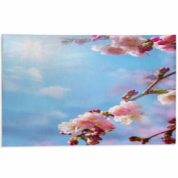 Abstract Floral Spring Background Area Rug