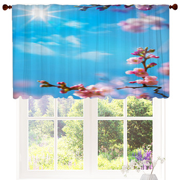 Abstract Floral Spring Background Custom Size Valance