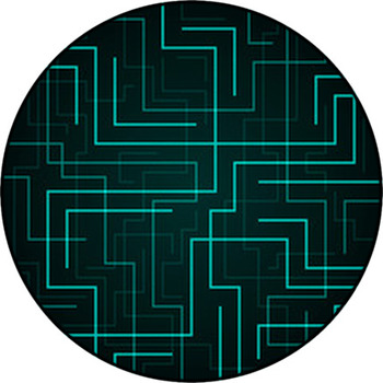 Abstract Geometrical Background.  Vector Round Rug