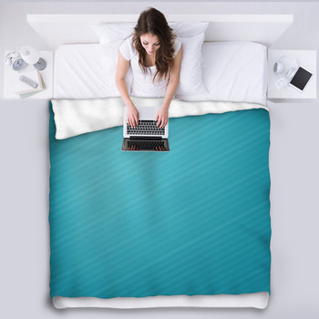 Abstract Gradient Striped Background Fleece Blanket