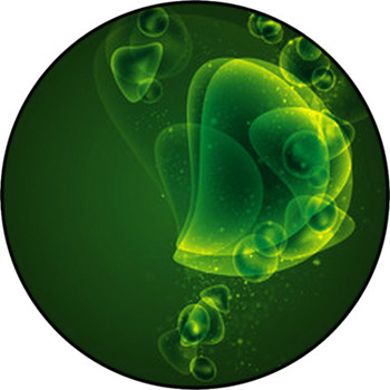 Abstract Green Background Round Rug