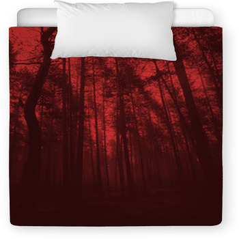 Abstract Horor Red Fores Art Toddler Comforter