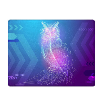 Abstract Image Owl Bird In The Form Of A Starry  Bath Mat