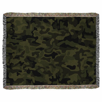 Abstract Military Or Hunting Woven Throw Blanket