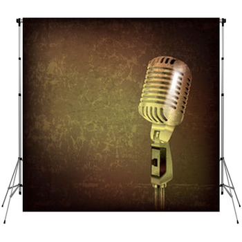 Abstract Music Background With Custom Size Backdrop