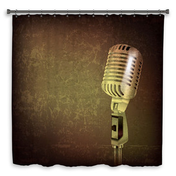 Abstract Music Background Custom Size Shower Curtain