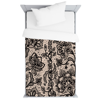 Abstract Seamless Lace Pattern With Toddler Duvet