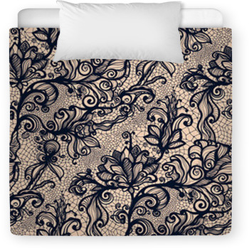 Abstract Seamless Lace Pattern With Toddler Duvet