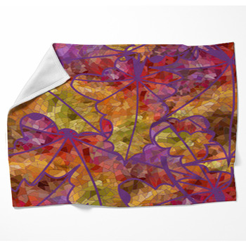 Abstract Seamless Pattern Of Mosaic Woven Throw Blanket