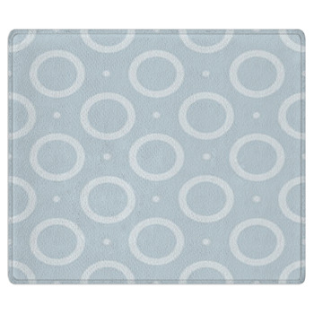 Abstract Seamless Polka Dot Pattern Bath Mat