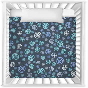 Abstract Seamless Shapes Baby Crib Comforter