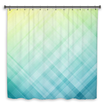 Abstract Striped Background Custom Size Shower Curtain