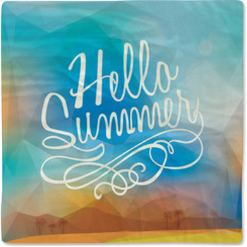 Abstract Summer Holiday Polygon Poster Baby Blanket
