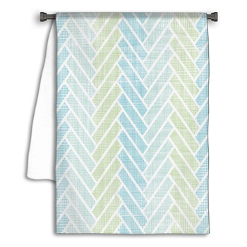 Abstract Textile Stripes Parquet Seamless Pattern Towel