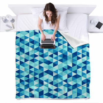 Abstract Water Backgorund Fleece Bed Blanket