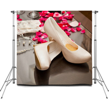 Accessories And Shoes Bride On The  Custom Size Backdrop