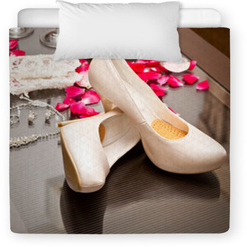 Accessories And Shoes Bride On The Table Toddler Duvet