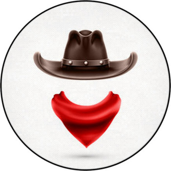 Accessories Cowboy Round Rug