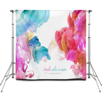 Acrylic Colors In Water. Abstract Custom Size Backdrop