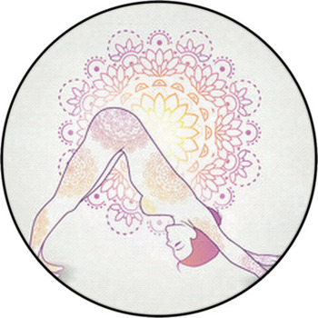 Adho Mukha Svanasana Round Rug