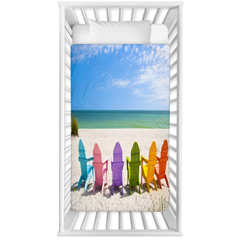 Adirondack Beach Chairs On A Sun Baby Crib Comforter