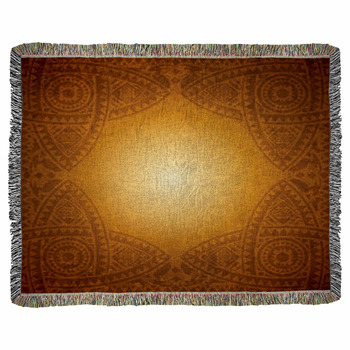 African Background Design Template Woven Throw Blanket