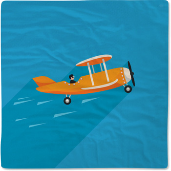 Airplane Vector Illustration Baby Blanket