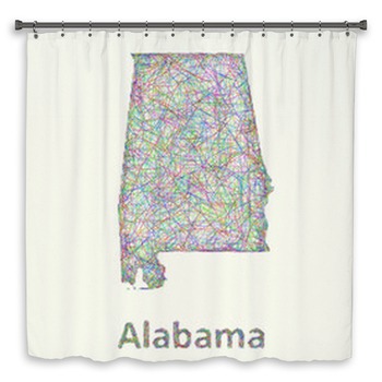 Alabama Shower Curtains Bath Mats, Alabama Shower Curtain
