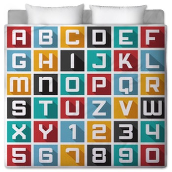 Alphabet Bedding