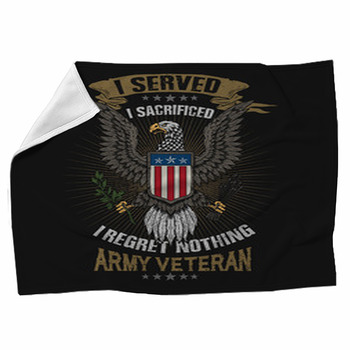 American Eagle Emblem Illustration Vector Fleece Blanket