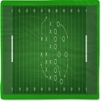 American Football Field Background Baby Blanket