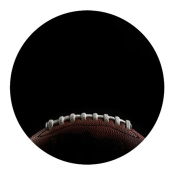 American Football Round Rug