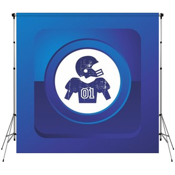 American Football Theme Fleece Backdrop