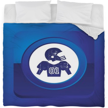 American Football Theme Fleece Bed Blanket