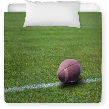 American Rugby Ball On The Grass Toddler Duvet