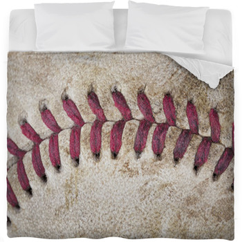 An Old Baseball Fleece Bed Blanket