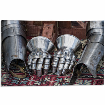 Ancient Medieval Armor Area Rug